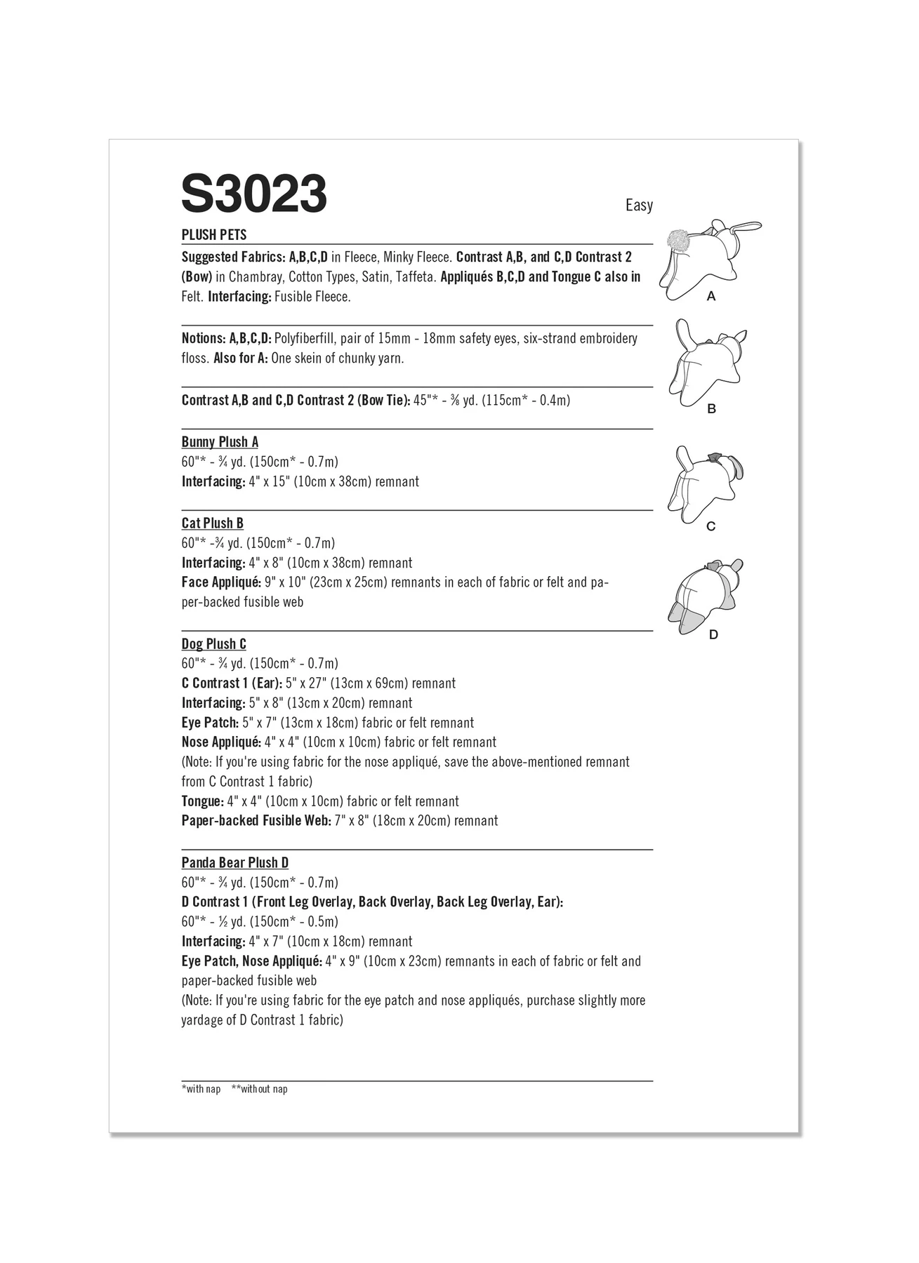 Simplicity Sewing Pattern Plush Pets by Elaine Heigl Designs (PDF) 8 Simplicity Sewing Pattern Plush Pets by Elaine Heigl Designs (PDF)