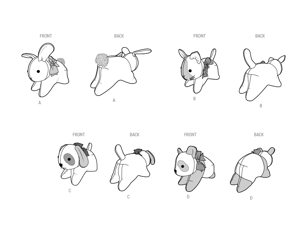 Simplicity Sewing Pattern Plush Pets by Elaine Heigl Designs (PDF) 9 Simplicity Sewing Pattern Plush Pets by Elaine Heigl Designs (PDF)