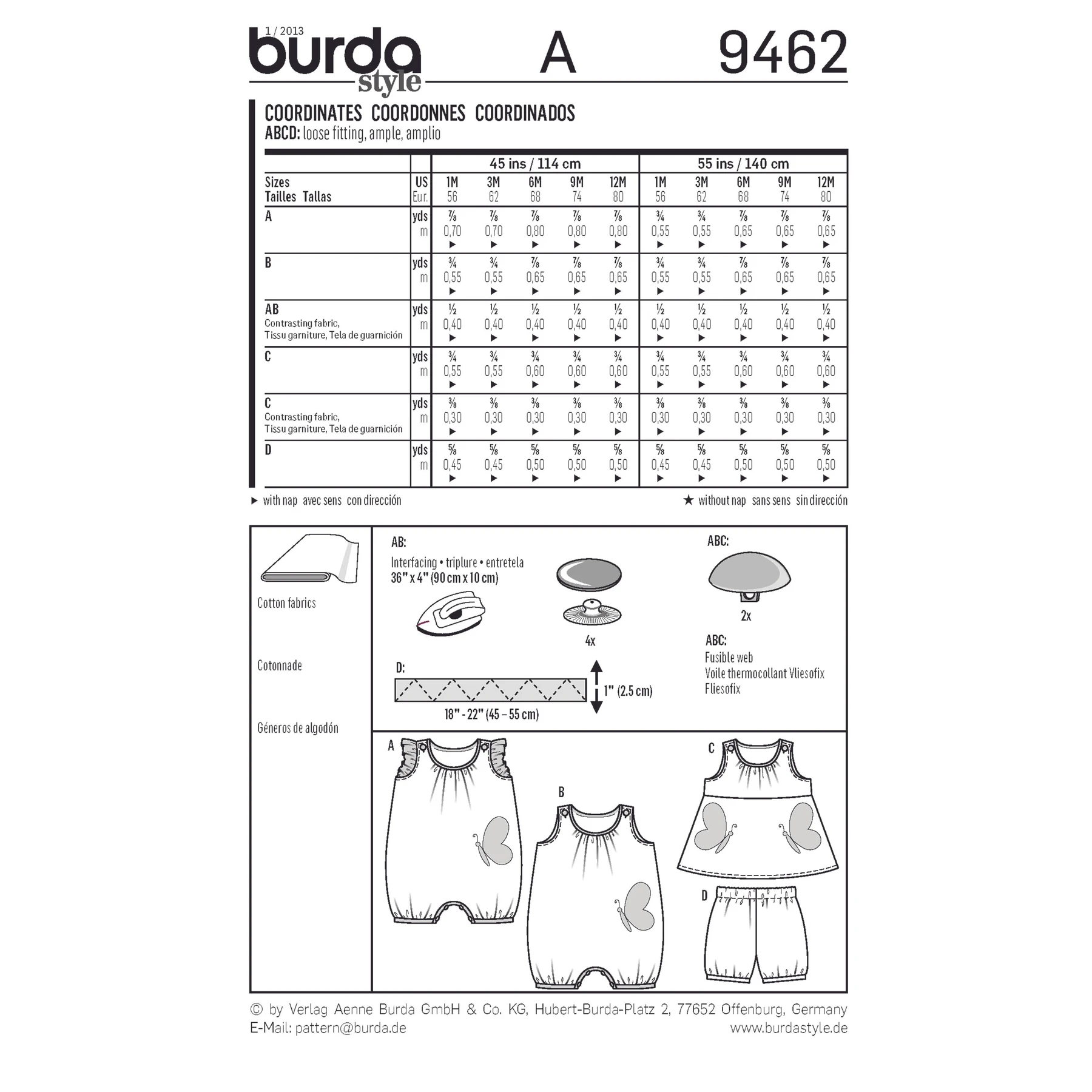 Burda Style Sewing Pattern Kids' Coordinates 2 Burda Style Sewing Pattern Kids' Coordinates
