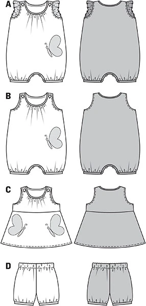 Burda Style Sewing Pattern Kids' Coordinates 3 Burda Style Sewing Pattern Kids' Coordinates