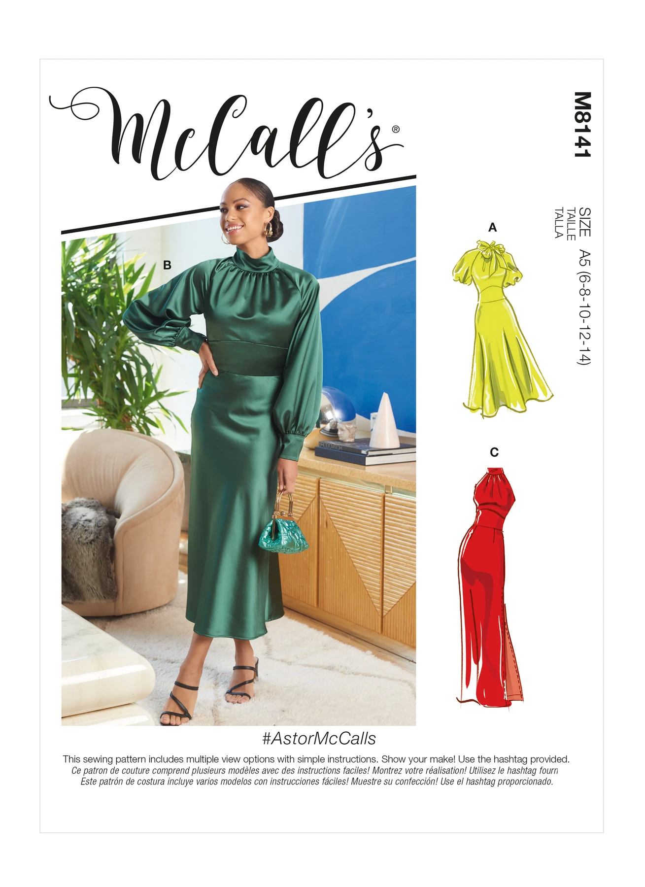 McCall's Sewing Pattern Misses' Dresses 16 McCall's Sewing Pattern Misses' Dresses