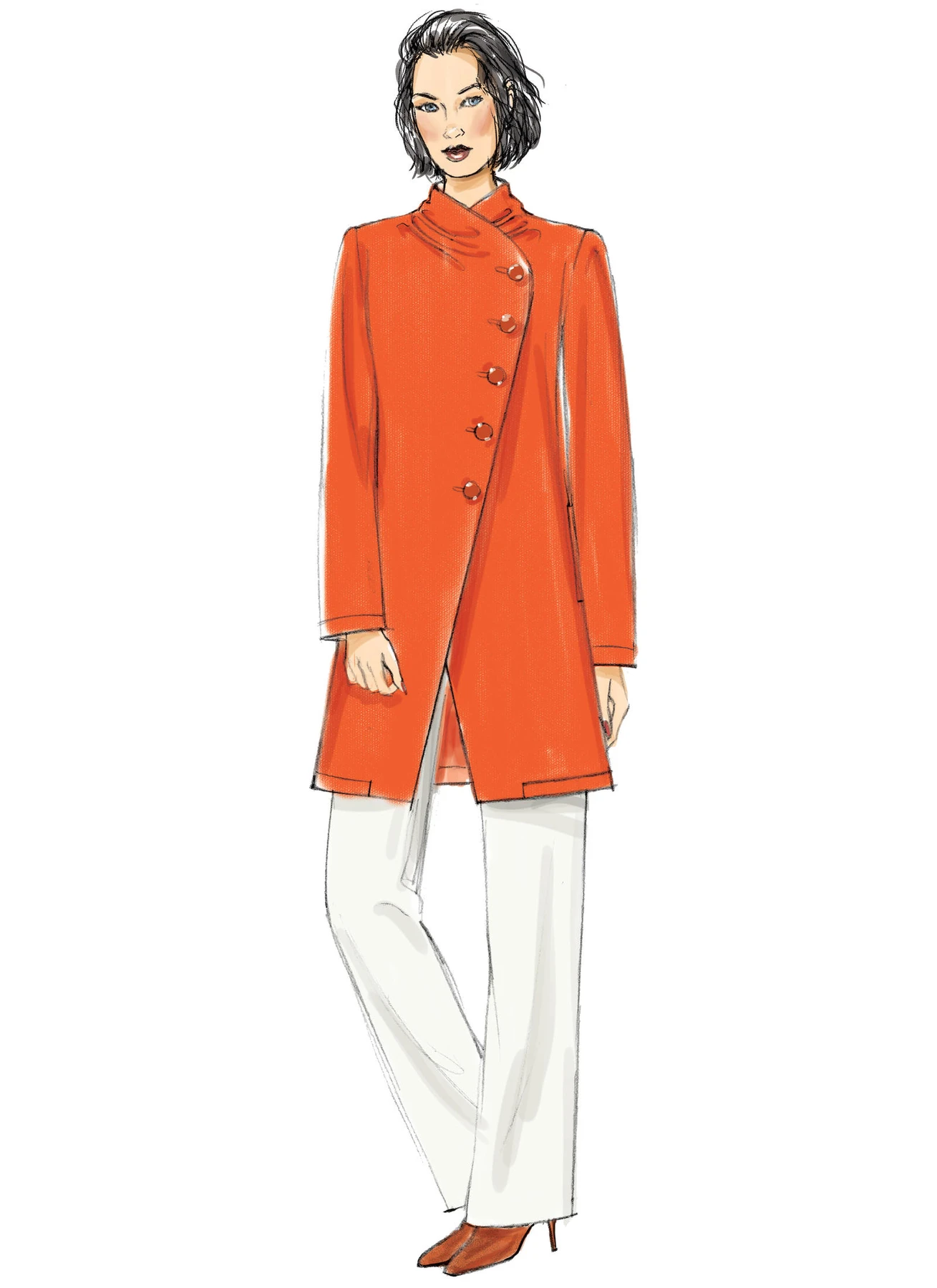 Vogue Patterns Misses' Asymmetrical Jacket, and Pull-On Pants 3 Vogue Patterns Misses' Asymmetrical Jacket, and Pull-On Pants