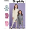 Simplicity Sewing Pattern Children's and Girls' Knit Dresses 45 Simplicity Sewing Pattern Children's and Girls' Knit Dresses