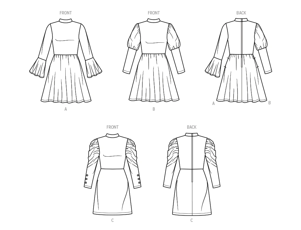 Simplicity Sewing Pattern Children's and Girls' Knit Dresses 10 Simplicity Sewing Pattern Children's and Girls' Knit Dresses