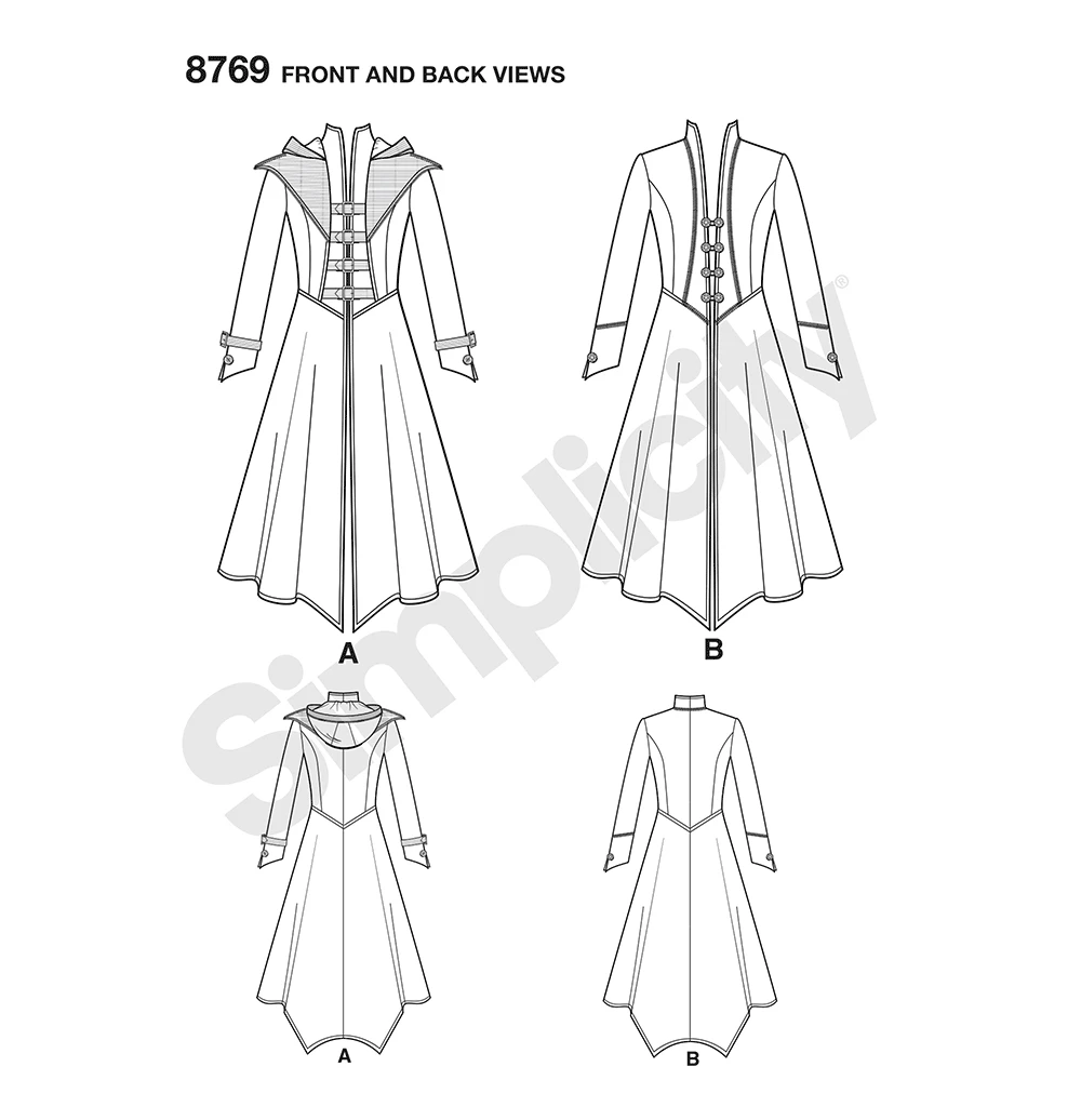 Simplicity Sewing Pattern Misses' Costume Coats 10 Simplicity Sewing Pattern Misses' Costume Coats