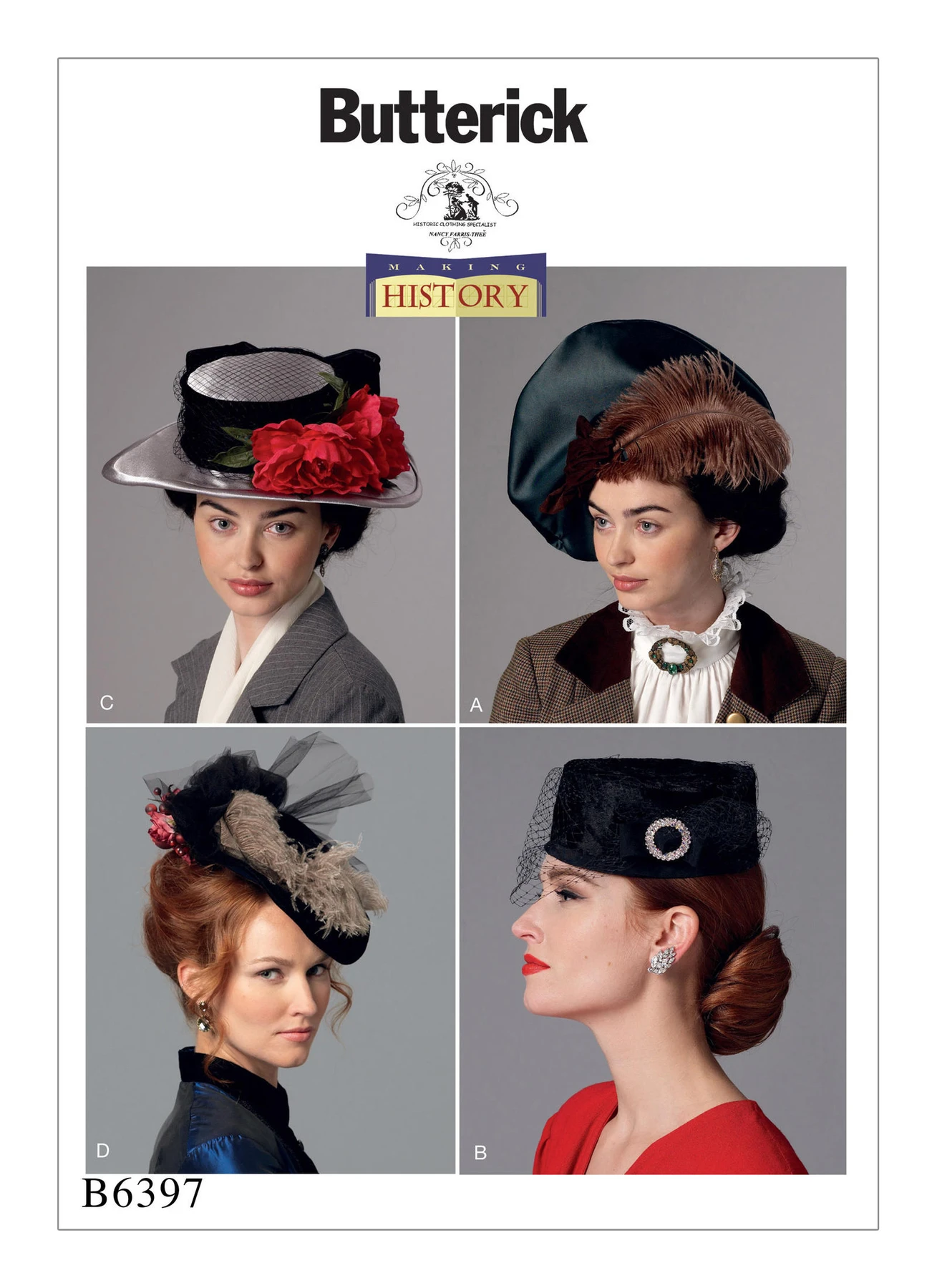 Butterick Sewing Pattern Misses' Hats in Four Styles (PDF) 1 Butterick Sewing Pattern Misses' Hats in Four Styles (PDF)