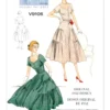 Vogue Patterns 1950s Misses' Tiered and Ruffled Dress and Belt 8 Vogue Patterns 1950s Misses' Tiered and Ruffled Dress and Belt