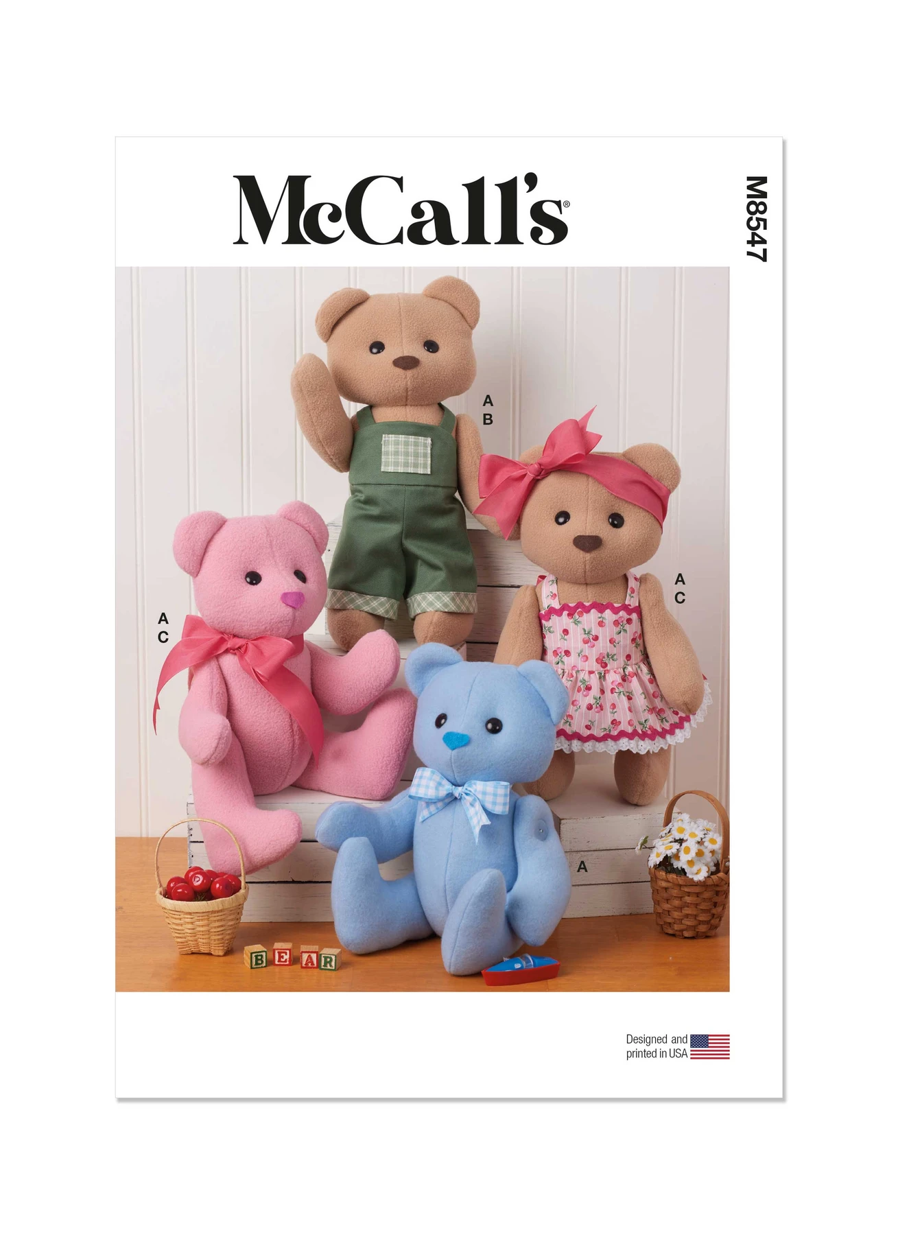 McCall's Sewing Pattern Button Jointed Bear with Clothes (PDF) 1 McCall's Sewing Pattern Button Jointed Bear with Clothes (PDF)