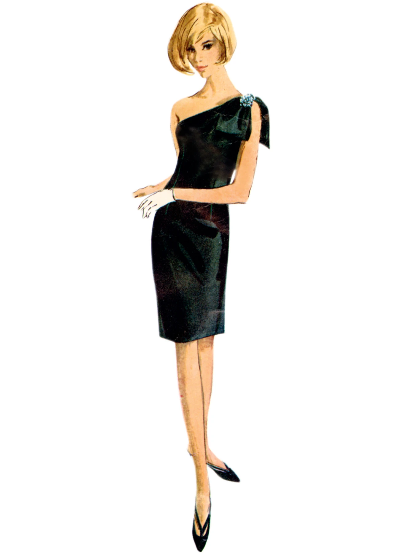 Simplicity Sewing Pattern 1960s Misses' Dress in Two Lengths (PDF) 4 Simplicity Sewing Pattern 1960s Misses' Dress in Two Lengths (PDF)