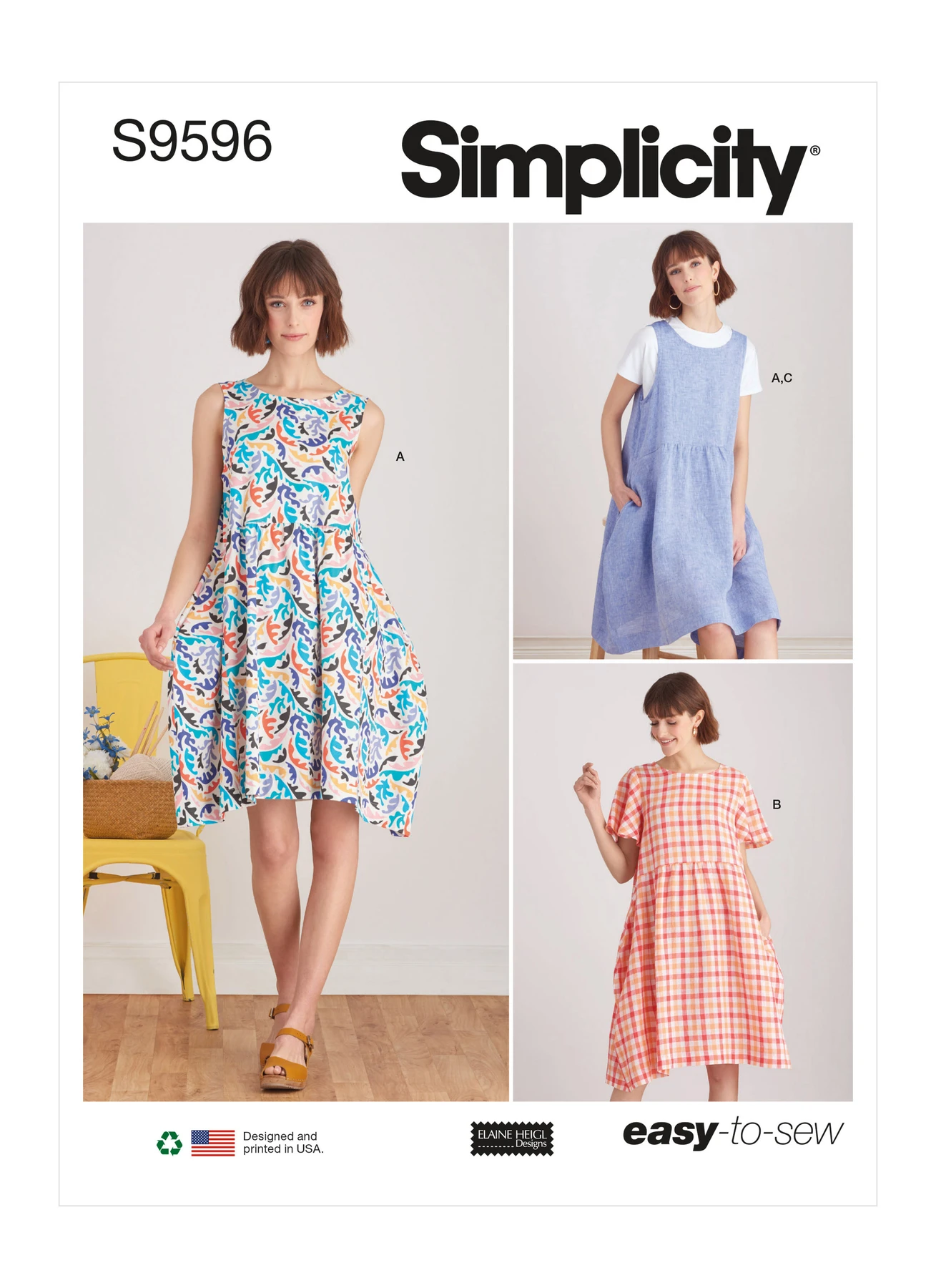 Simplicity Sewing Pattern Misses' Pullover Dress and Knit Top by Elaine Heigl 1 Simplicity Sewing Pattern Misses' Pullover Dress and Knit Top by Elaine Heigl