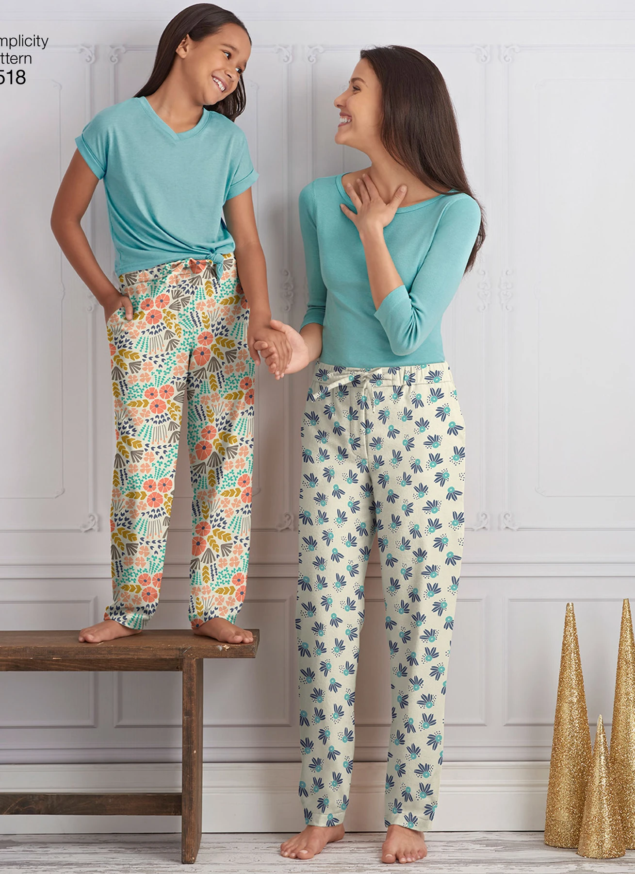 Simplicity Sewing Pattern Girls' & Misses' Slim Fit Lounge Pants 2 Simplicity Sewing Pattern Girls' & Misses' Slim Fit Lounge Pants
