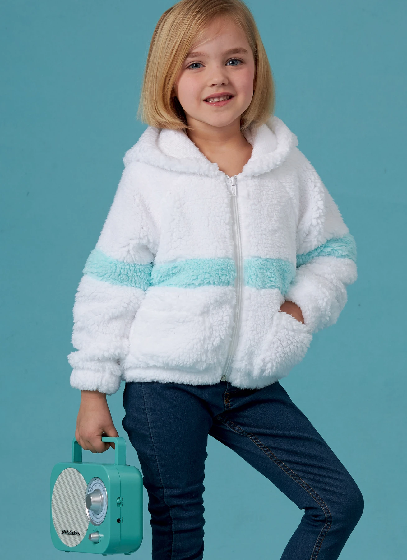 Simplicity Sewing Pattern Children's & Girls' Knit Hooded Jacket 2 Simplicity Sewing Pattern Children's & Girls' Knit Hooded Jacket