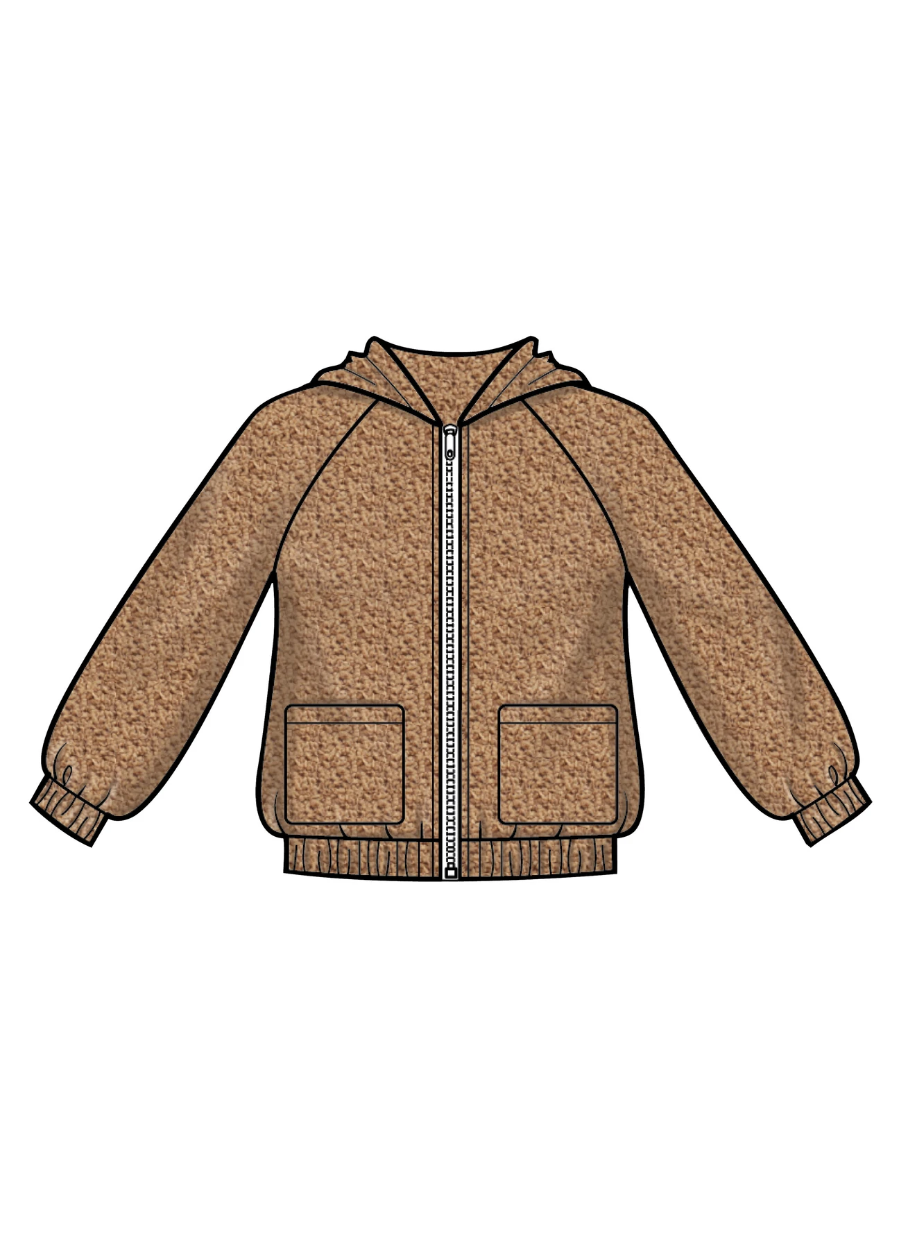 Simplicity Sewing Pattern Children's & Girls' Knit Hooded Jacket 4 Simplicity Sewing Pattern Children's & Girls' Knit Hooded Jacket