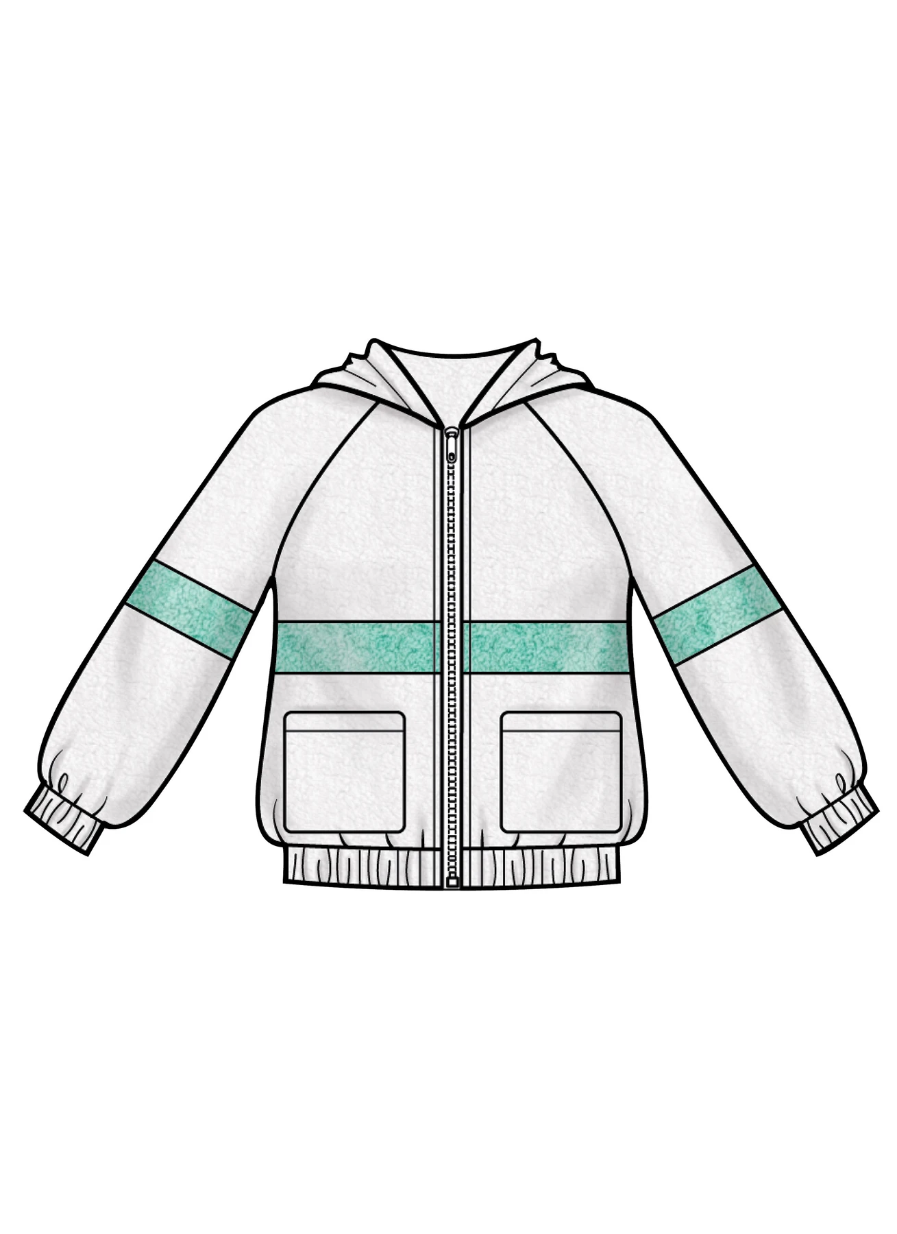 Simplicity Sewing Pattern Children's & Girls' Knit Hooded Jacket 7 Simplicity Sewing Pattern Children's & Girls' Knit Hooded Jacket