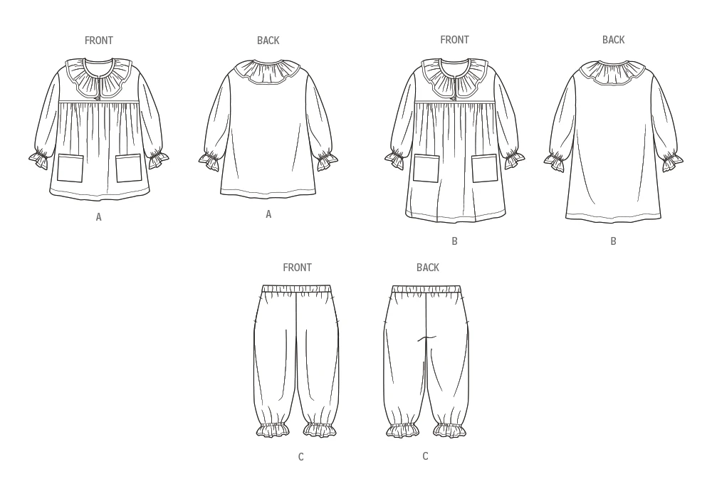 McCall's Sewing Pattern Children's and Girls' Top, Nightgown and Pants (PDF) 10 McCall's Sewing Pattern Children's and Girls' Top, Nightgown and Pants (PDF)