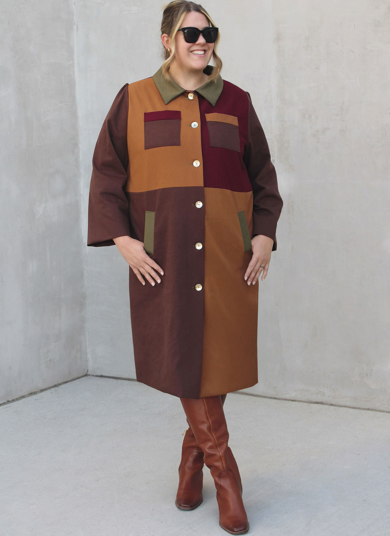 Know Me Sewing Pattern Misses' Lined Color Blocked Coat by Alisha Grace 3 Know Me Sewing Pattern Misses' Lined Color Blocked Coat by Alisha Grace