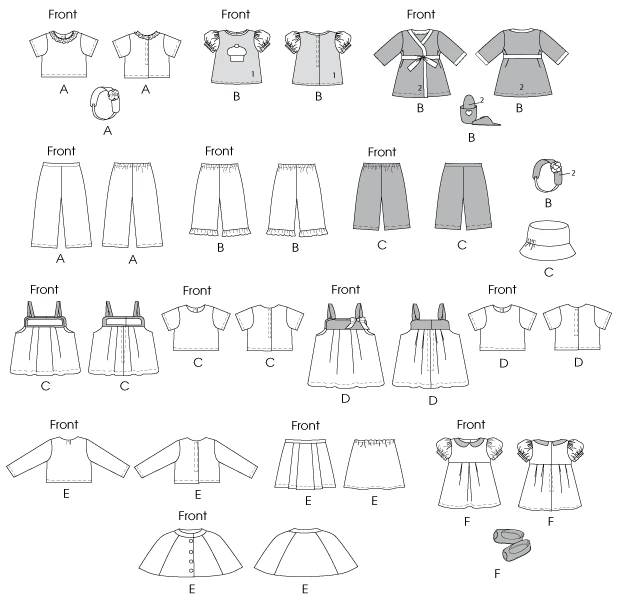 McCall's Sewing Pattern Casual Outfits for 18" Doll (PDF) 9 McCall's Sewing Pattern Casual Outfits for 18" Doll (PDF)
