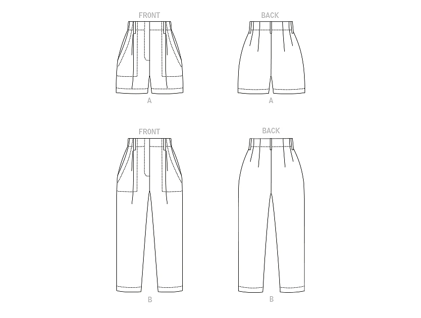 Vogue Patterns Misses' Shorts and Pants 8 Vogue Patterns Misses' Shorts and Pants