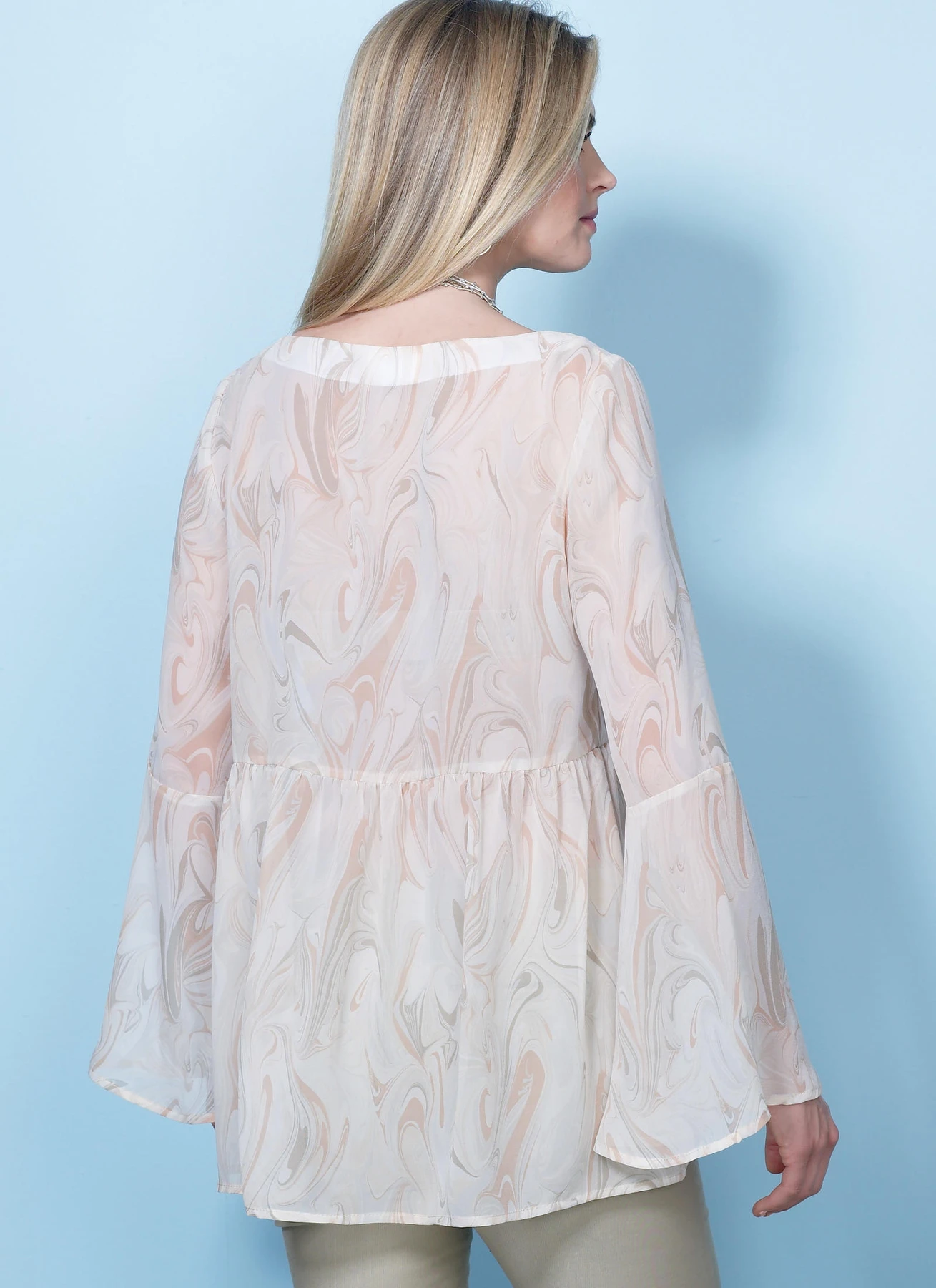 Butterick Sewing Pattern Misses' Loose-Fitting, Gathered Waist Pullover Tops with Bell Sleeves 6 Butterick Sewing Pattern Misses' Loose-Fitting, Gathered Waist Pullover Tops with Bell Sleeves