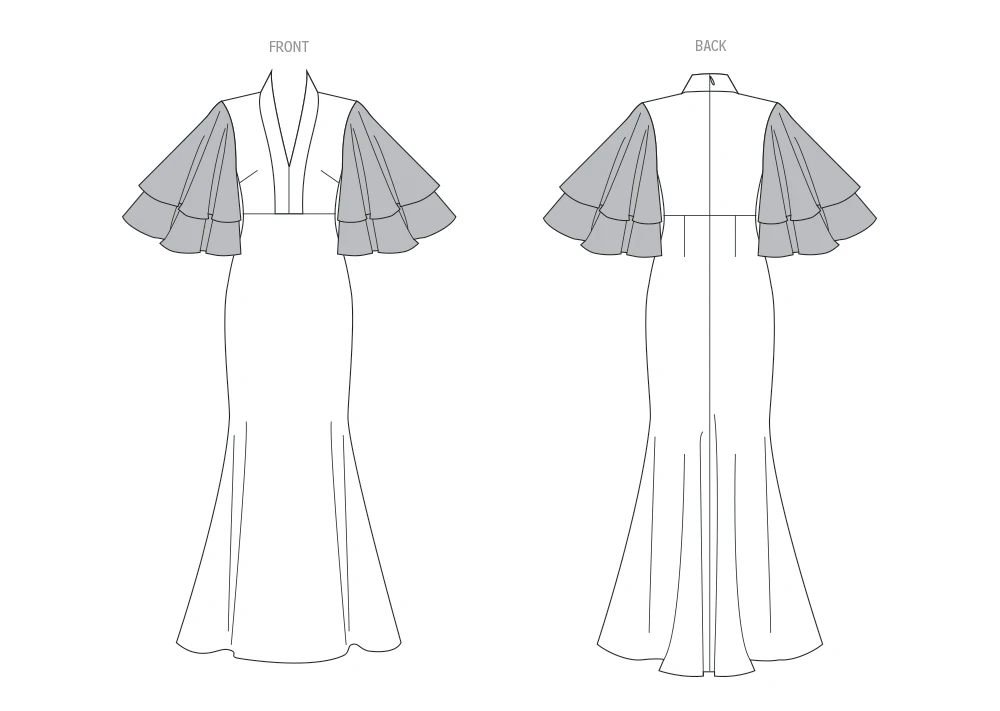 Vogue Patterns Misses' Dress by Badgley Mischka 5 Vogue Patterns Misses' Dress by Badgley Mischka