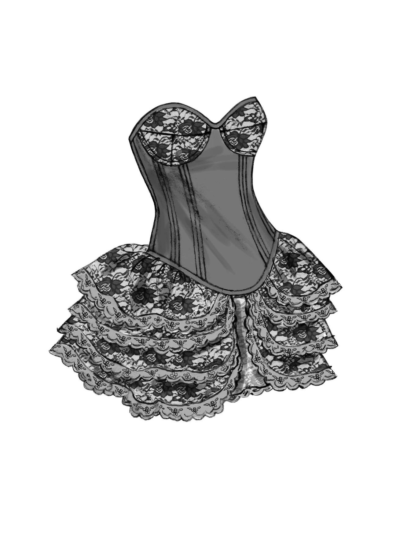 Butterick Sewing Pattern Curved-Hem Corsets and Skirts 7 Butterick Sewing Pattern Curved-Hem Corsets and Skirts