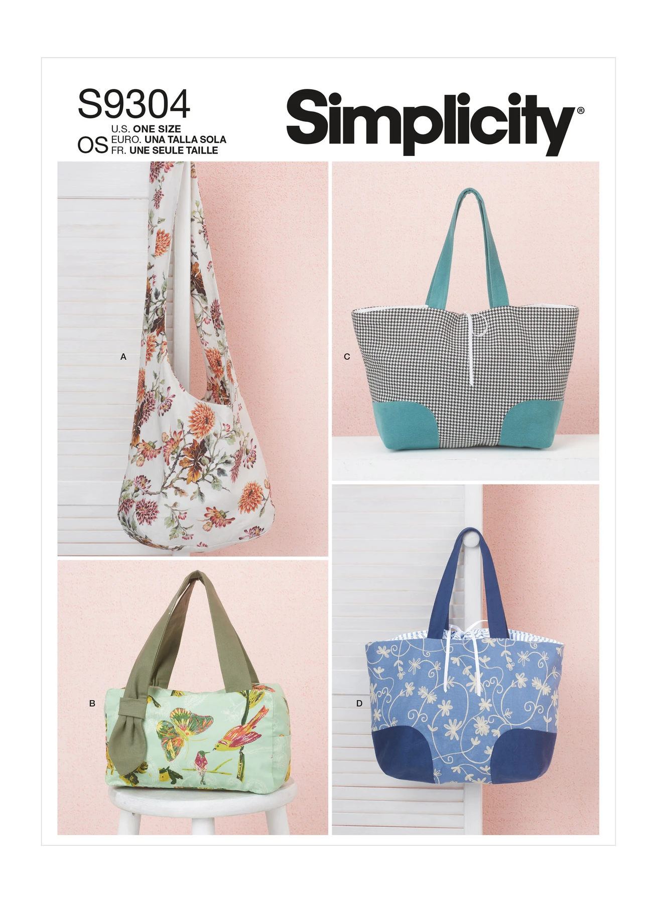 Simplicity Sewing Pattern Bags 1 Simplicity Sewing Pattern Bags