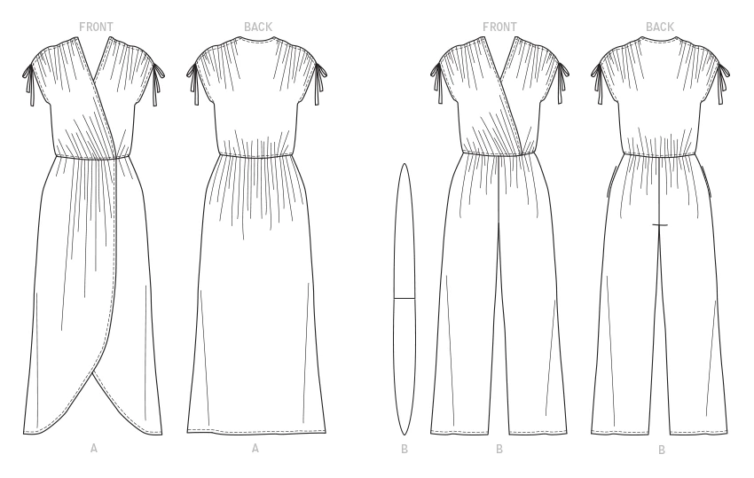 Butterick Sewing Pattern Misses' Dress, Jumpsuit & Sash (PDF) 8 Butterick Sewing Pattern Misses' Dress, Jumpsuit & Sash (PDF)
