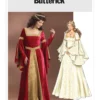 Butterick Sewing Pattern Floor-Length Dress with Flared Sleeves 8 Butterick Sewing Pattern Floor-Length Dress with Flared Sleeves