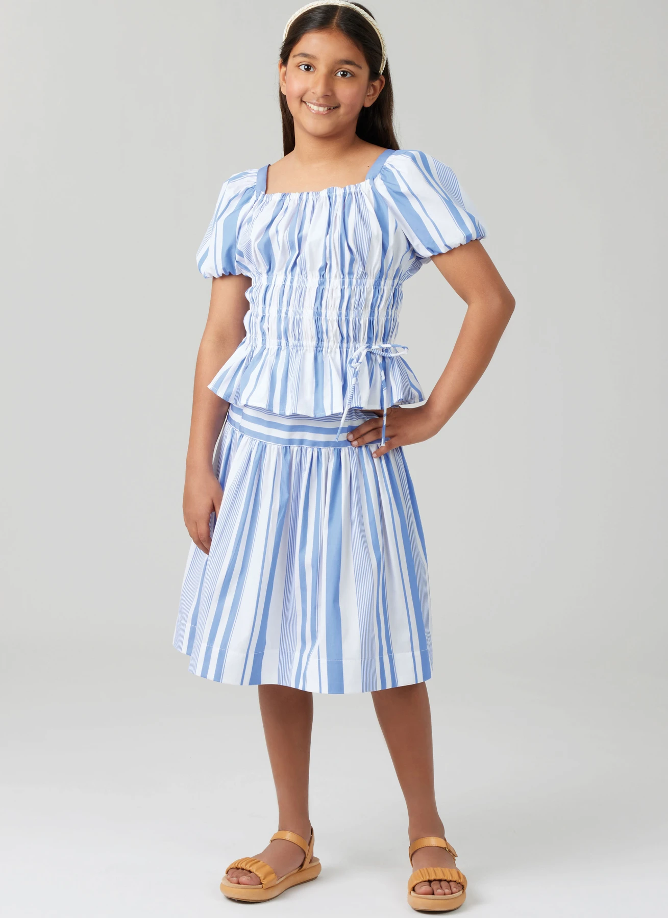 McCall's Sewing Pattern Girls' Ruched Dress, Top and Skirt (PDF) 6 McCall's Sewing Pattern Girls' Ruched Dress, Top and Skirt (PDF)