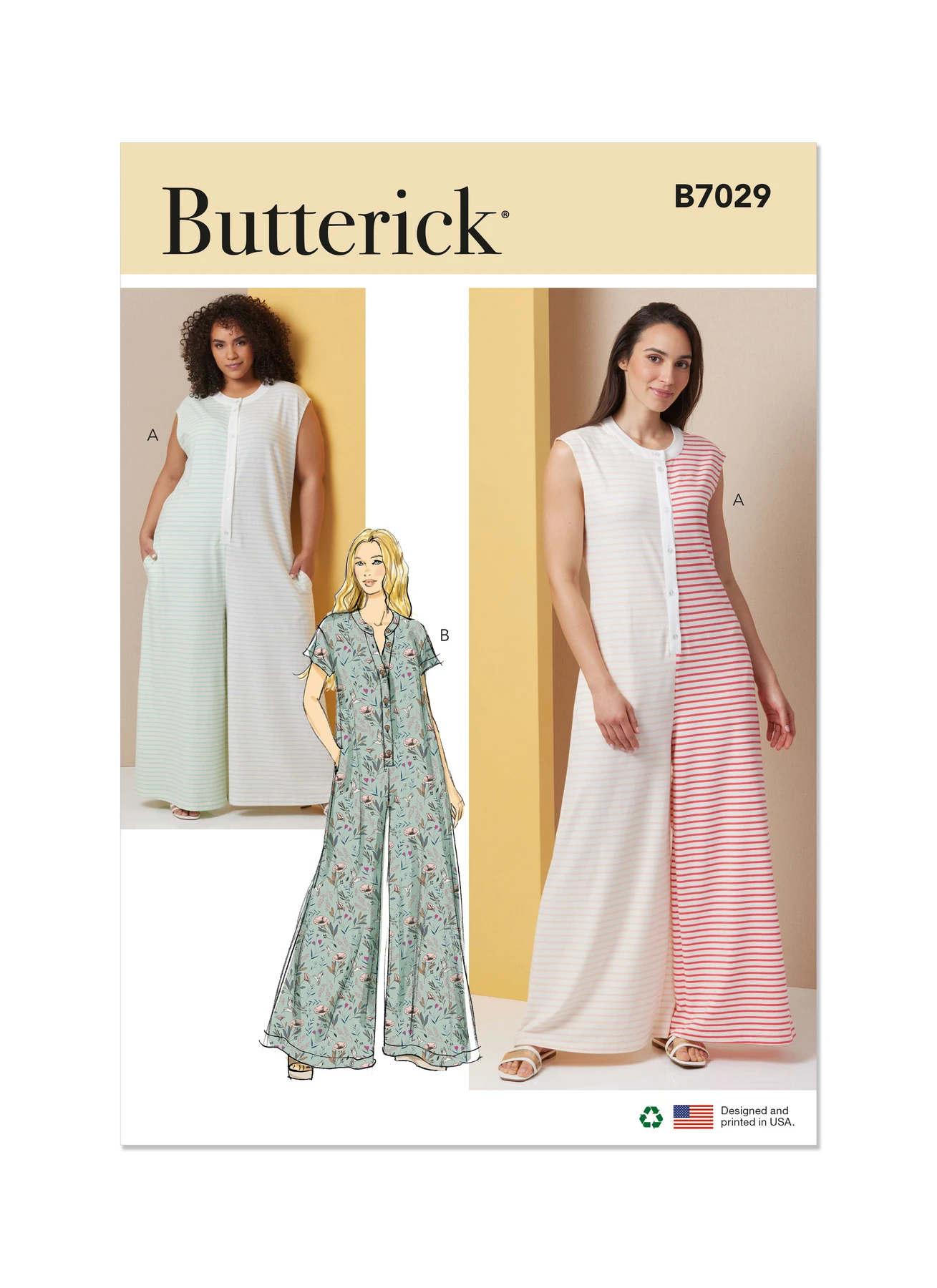 Butterick Sewing Pattern Misses' and Women's Knit Jumpsuits (PDF) 1 Butterick Sewing Pattern Misses' and Women's Knit Jumpsuits (PDF)