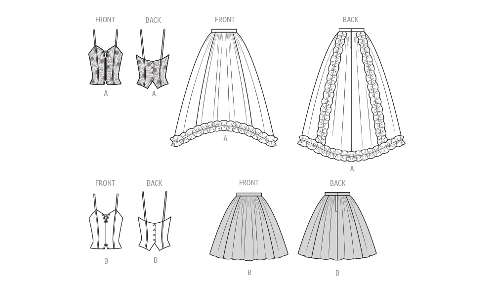 Simplicity Sewing Pattern 1990s Misses' and Miss Petite Two Piece Dress by Jessica McClintock 6 Simplicity Sewing Pattern 1990s Misses' and Miss Petite Two Piece Dress by Jessica McClintock