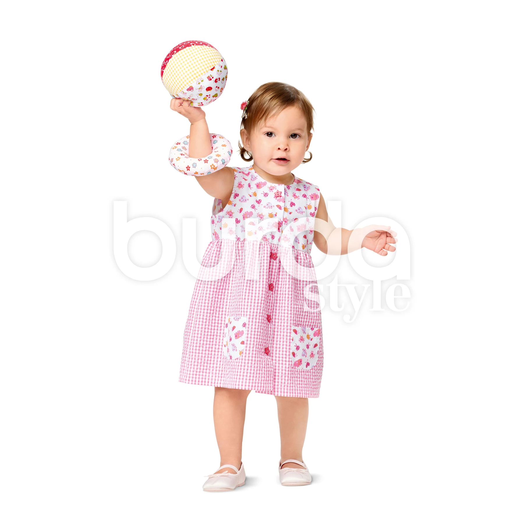 Burda Style Sewing Pattern Baby Collar Dress and Panties 6 Burda Style Sewing Pattern Baby Collar Dress and Panties