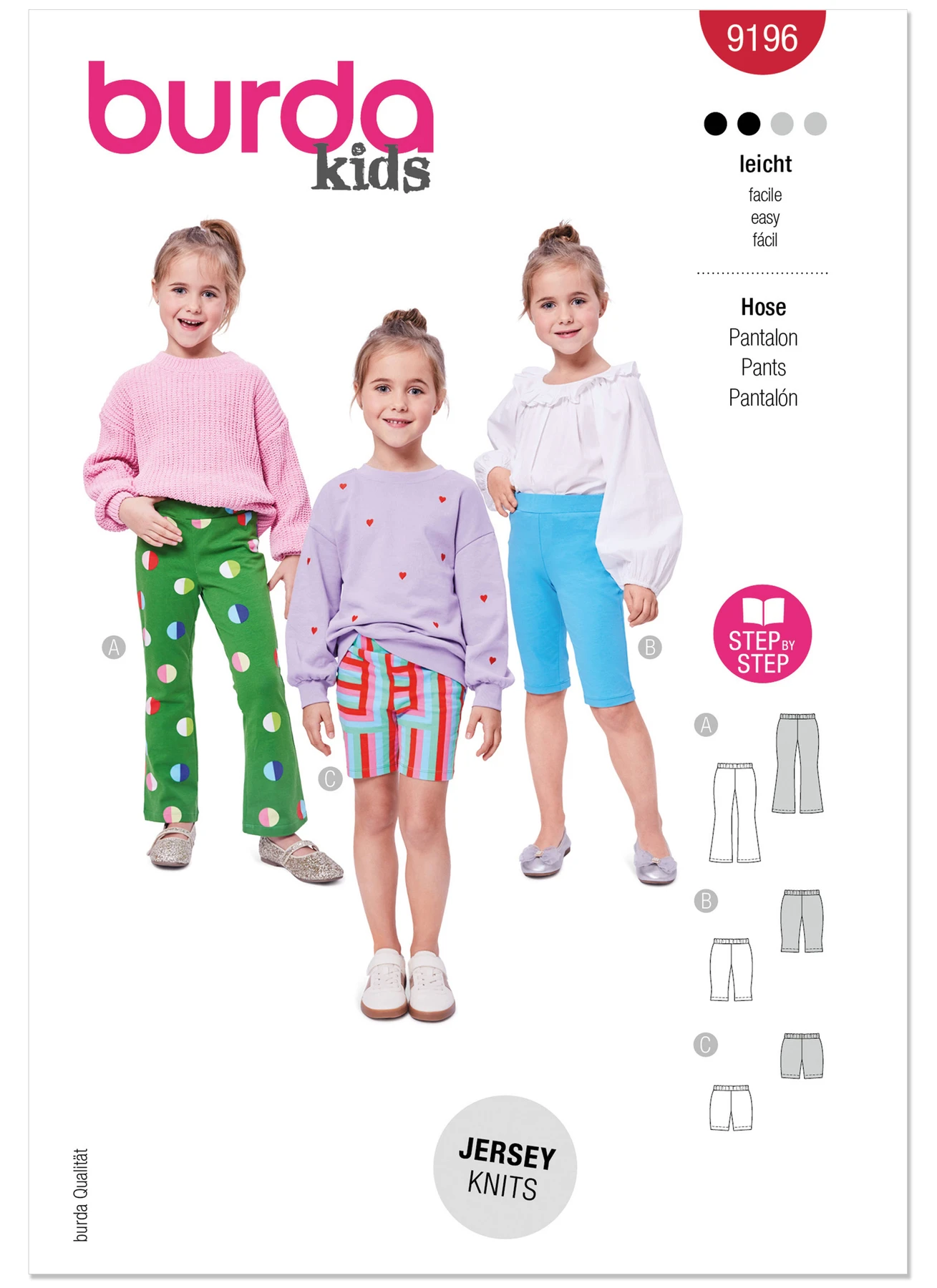 Burda Style Pattern 9196 Children's Leggings