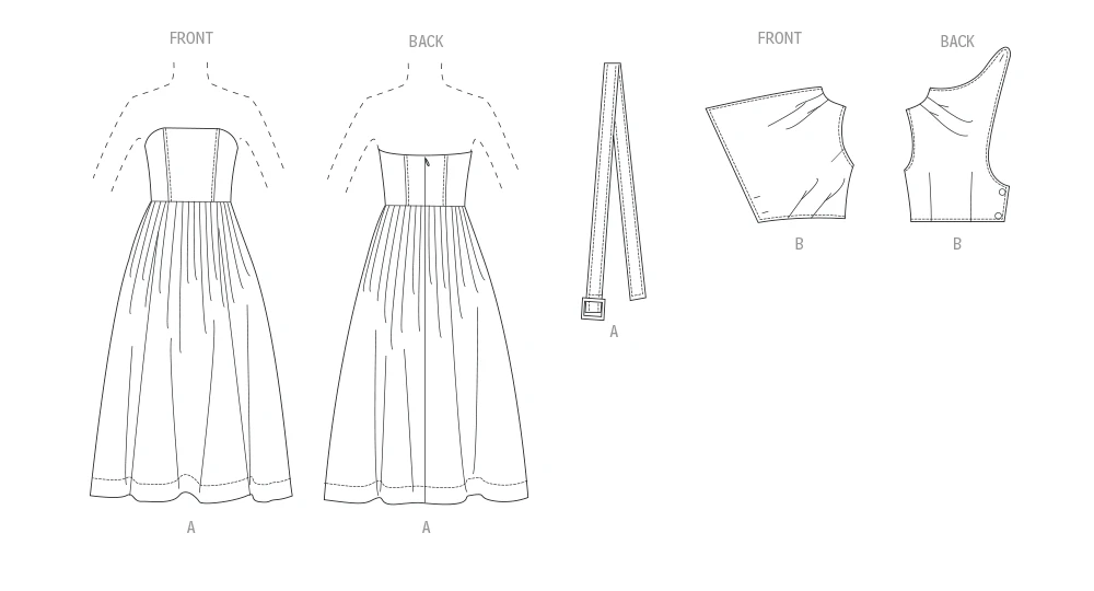 Vogue Patterns Misses' Dress with Belt and Overbodice (PDF) 7 Vogue Patterns Misses' Dress with Belt and Overbodice (PDF)