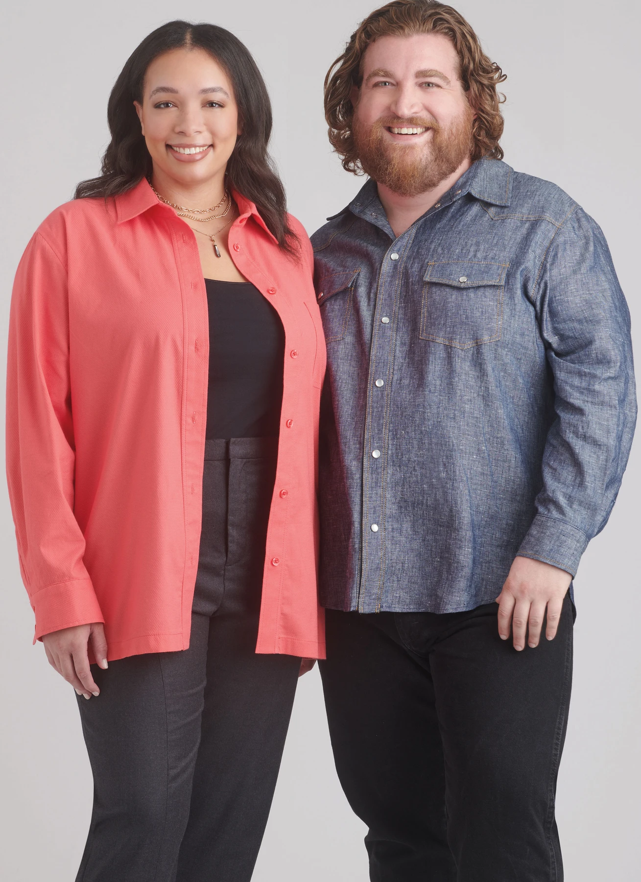 Simplicity Sewing Pattern Plus Size Unisex Shirts (PDF) 2 Simplicity Sewing Pattern Plus Size Unisex Shirts (PDF)