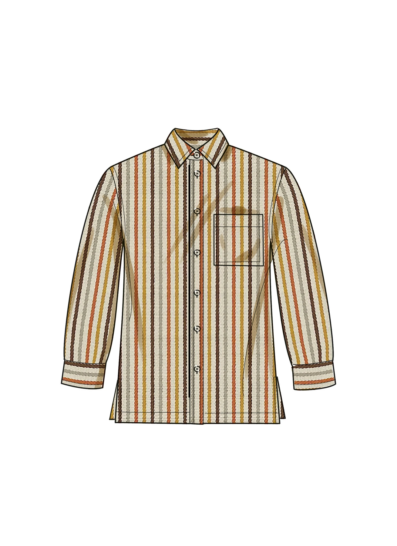 Simplicity Sewing Pattern Plus Size Unisex Shirts (PDF) 3 Simplicity Sewing Pattern Plus Size Unisex Shirts (PDF)