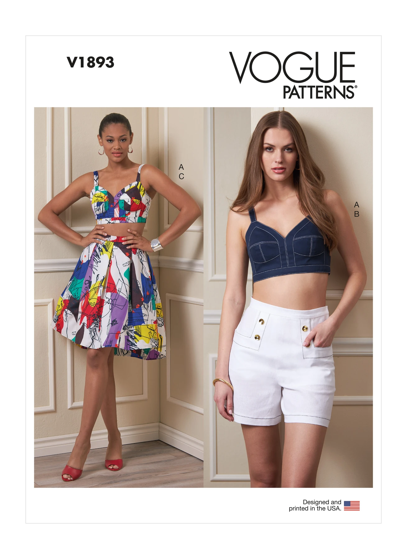 Vogue Patterns Misses' Top, Shorts and Skirt 1 Vogue Patterns Misses' Top, Shorts and Skirt
