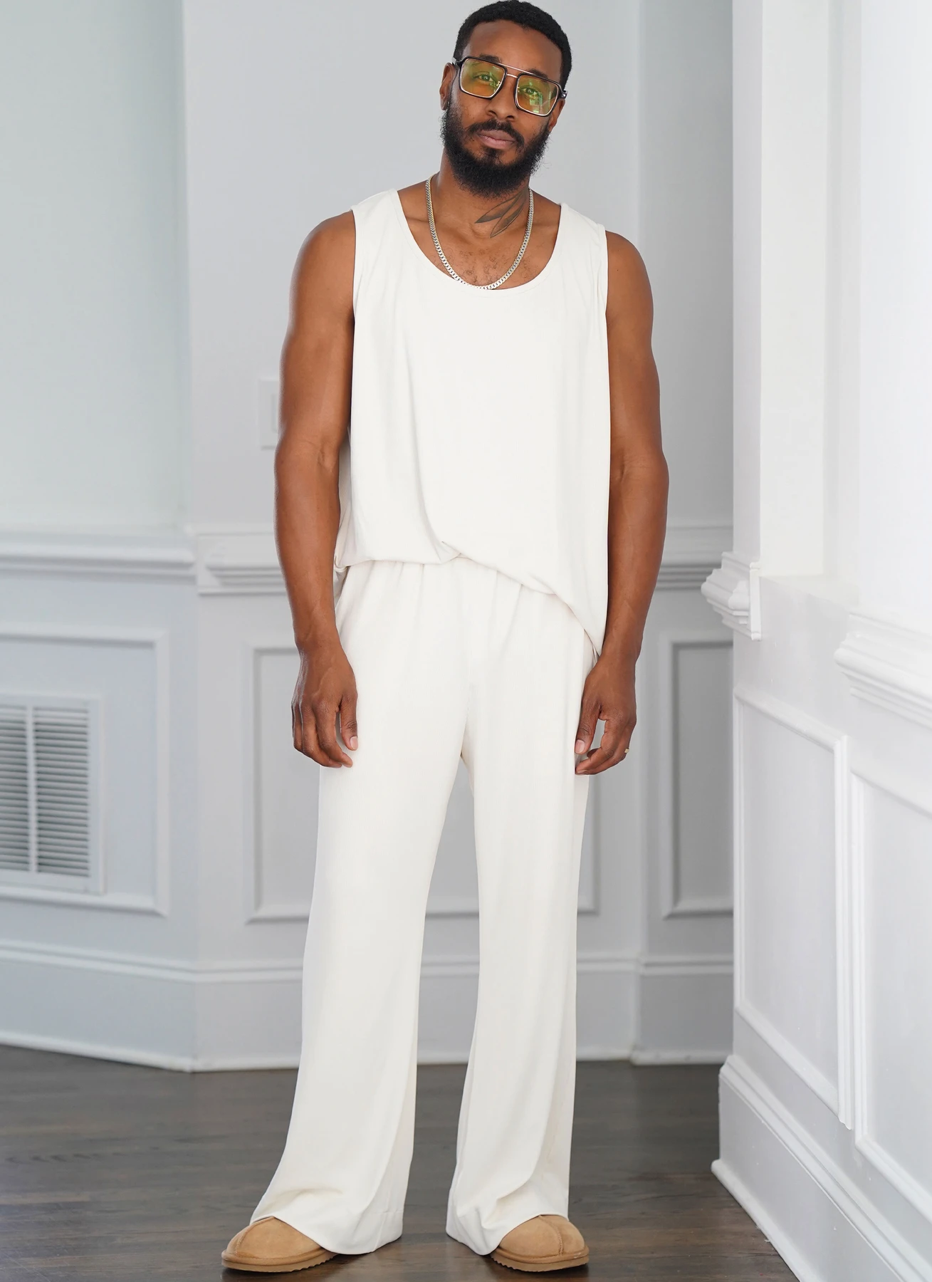 Simplicity Sewing Pattern Men's Robe, Knit Tank Top, Pants and Shorts by Norris Danta Ford 4 Simplicity Sewing Pattern Men's Robe, Knit Tank Top, Pants and Shorts by Norris Danta Ford