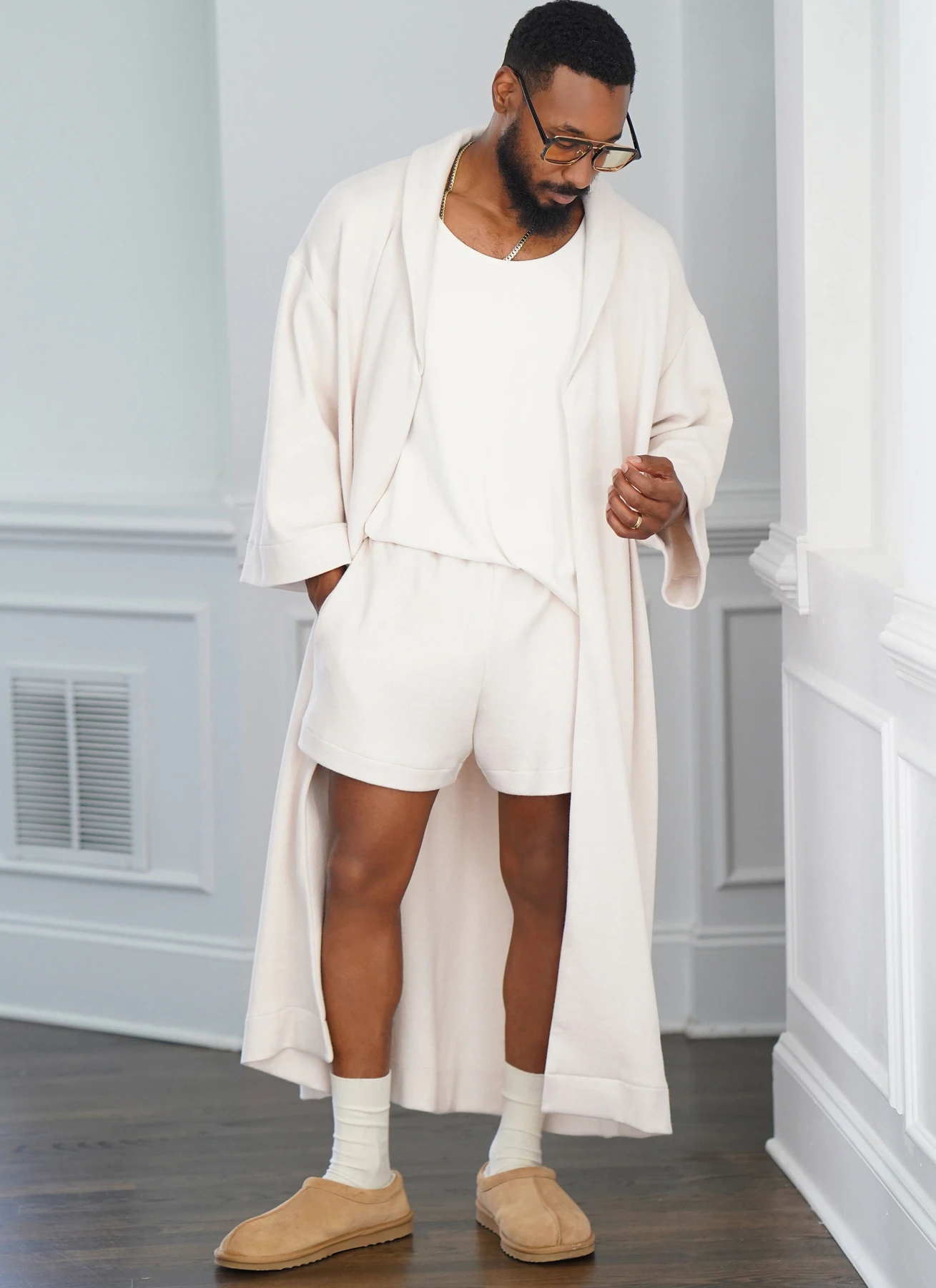 Simplicity Sewing Pattern Men's Robe, Knit Tank Top, Pants and Shorts by Norris Danta Ford 5 Simplicity Sewing Pattern Men's Robe, Knit Tank Top, Pants and Shorts by Norris Danta Ford