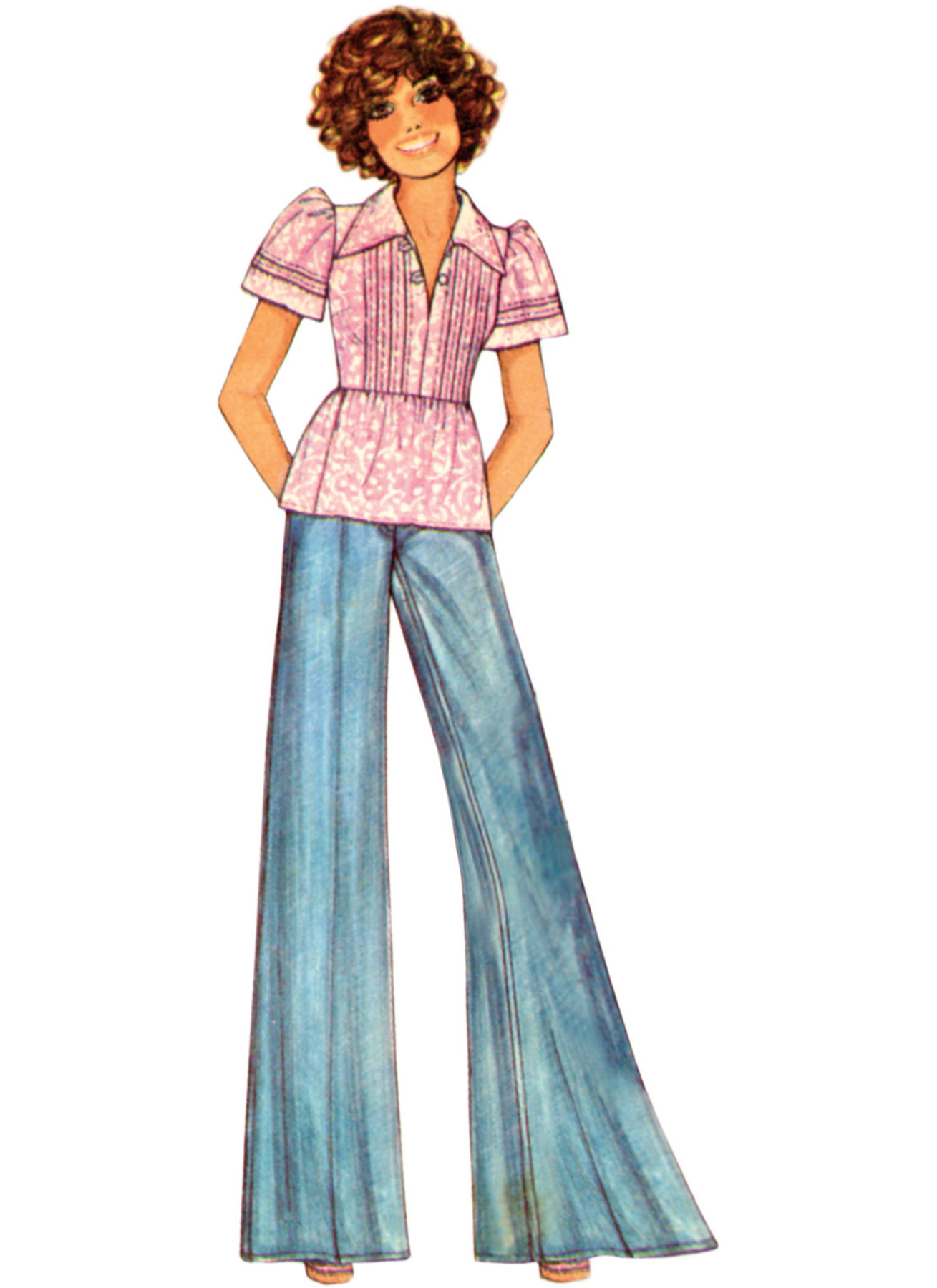 McCall's Sewing Pattern 1970s Misses' Dress with Sleeve Variations and Top by Laura Ashley 3 McCall's Sewing Pattern 1970s Misses' Dress with Sleeve Variations and Top by Laura Ashley