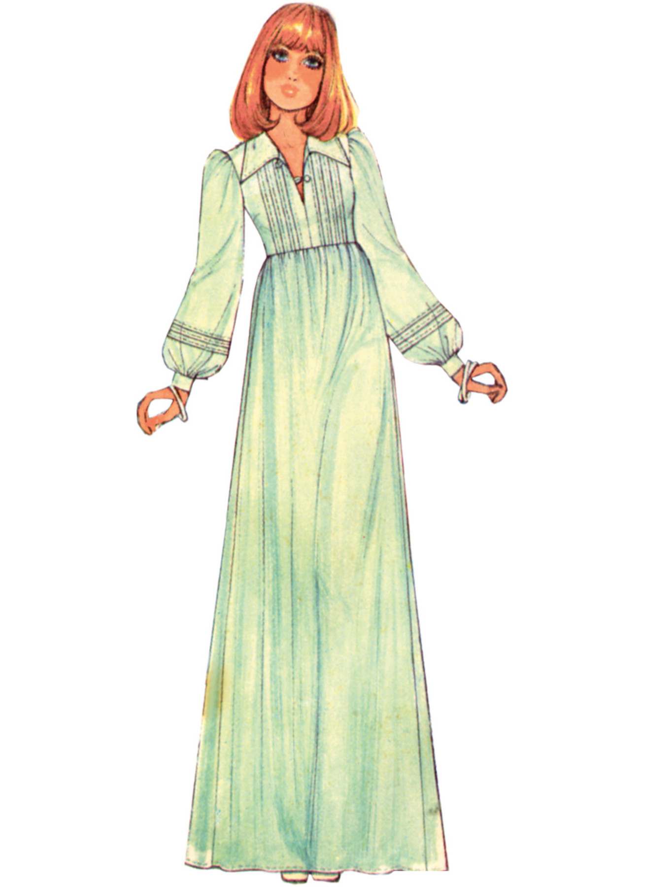 McCall's Sewing Pattern 1970s Misses' Dress with Sleeve Variations and Top by Laura Ashley 4 McCall's Sewing Pattern 1970s Misses' Dress with Sleeve Variations and Top by Laura Ashley