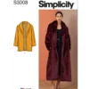 Simplicity Sewing Pattern Misses' Coat In Two Lengths