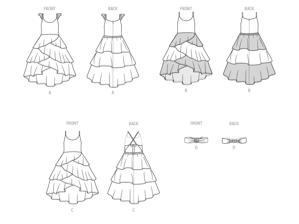 McCall's Sewing Pattern Children's and Girls' Dresses and Headband (PDF) 7 McCall's Sewing Pattern Children's and Girls' Dresses and Headband (PDF)