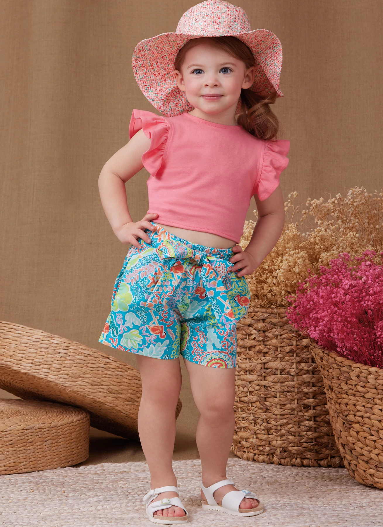Simplicity Sewing Pattern Toddlers' Shorts, Pants, Hat and Knit Top Worn Front or Back (PDF) 7 Simplicity Sewing Pattern Toddlers' Shorts, Pants, Hat and Knit Top Worn Front or Back (PDF)