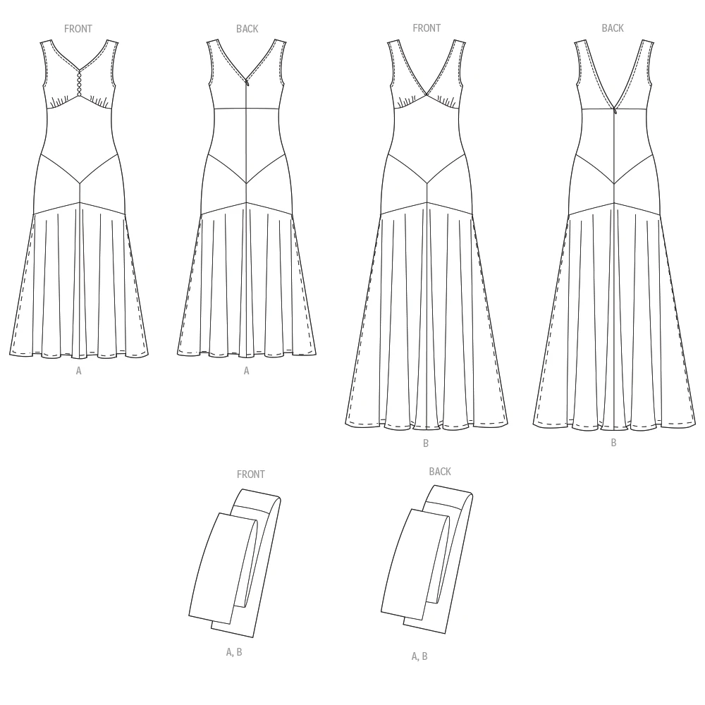 McCall's Sewing Pattern Misses' and Women's Maxi Dress with Scarf (PDF) 7 McCall's Sewing Pattern Misses' and Women's Maxi Dress with Scarf (PDF)