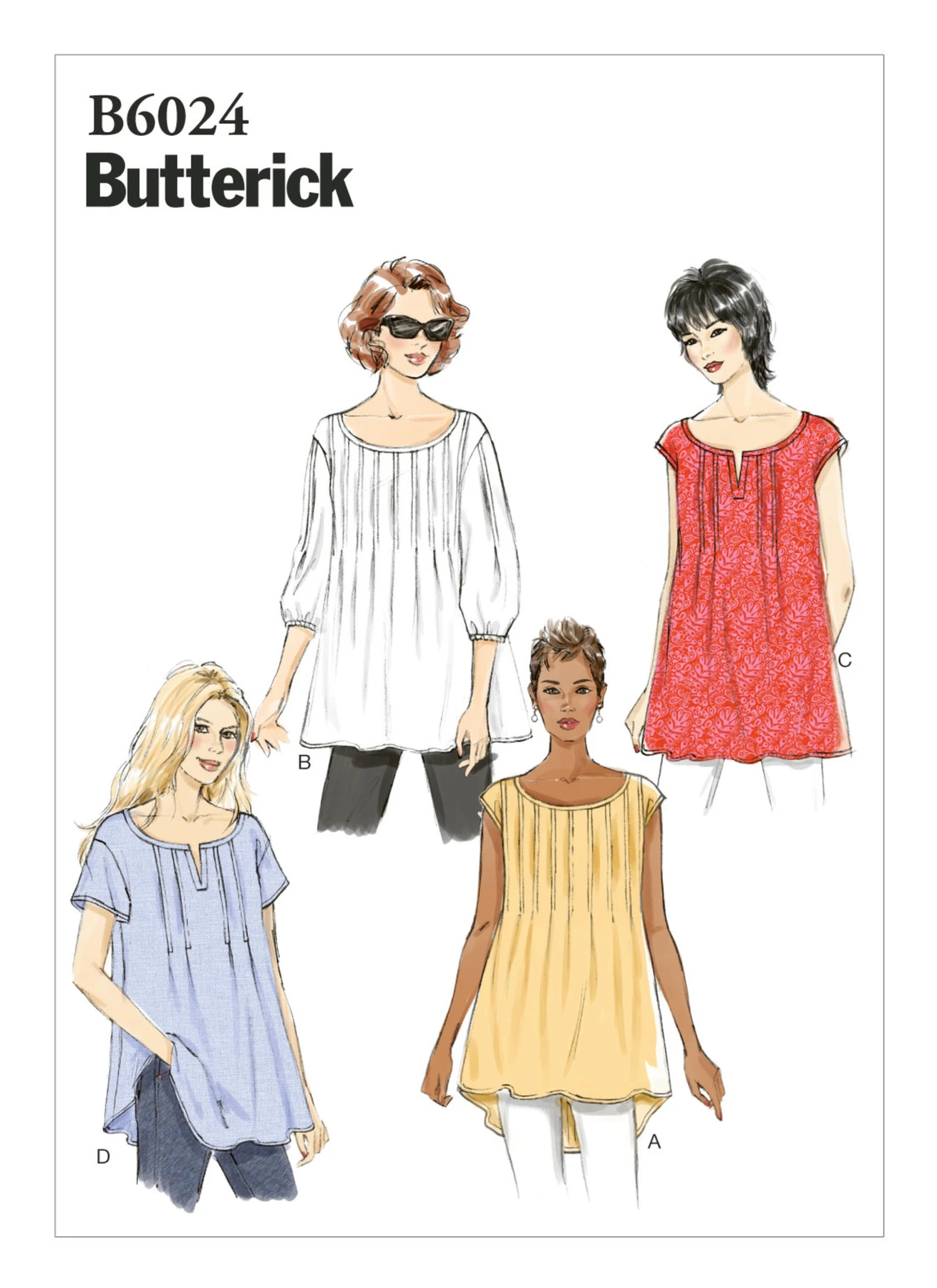 Butterick Sewing Pattern Misses' Front-Tuck Tops (PDF) 1 Butterick Sewing Pattern Misses' Front-Tuck Tops (PDF)