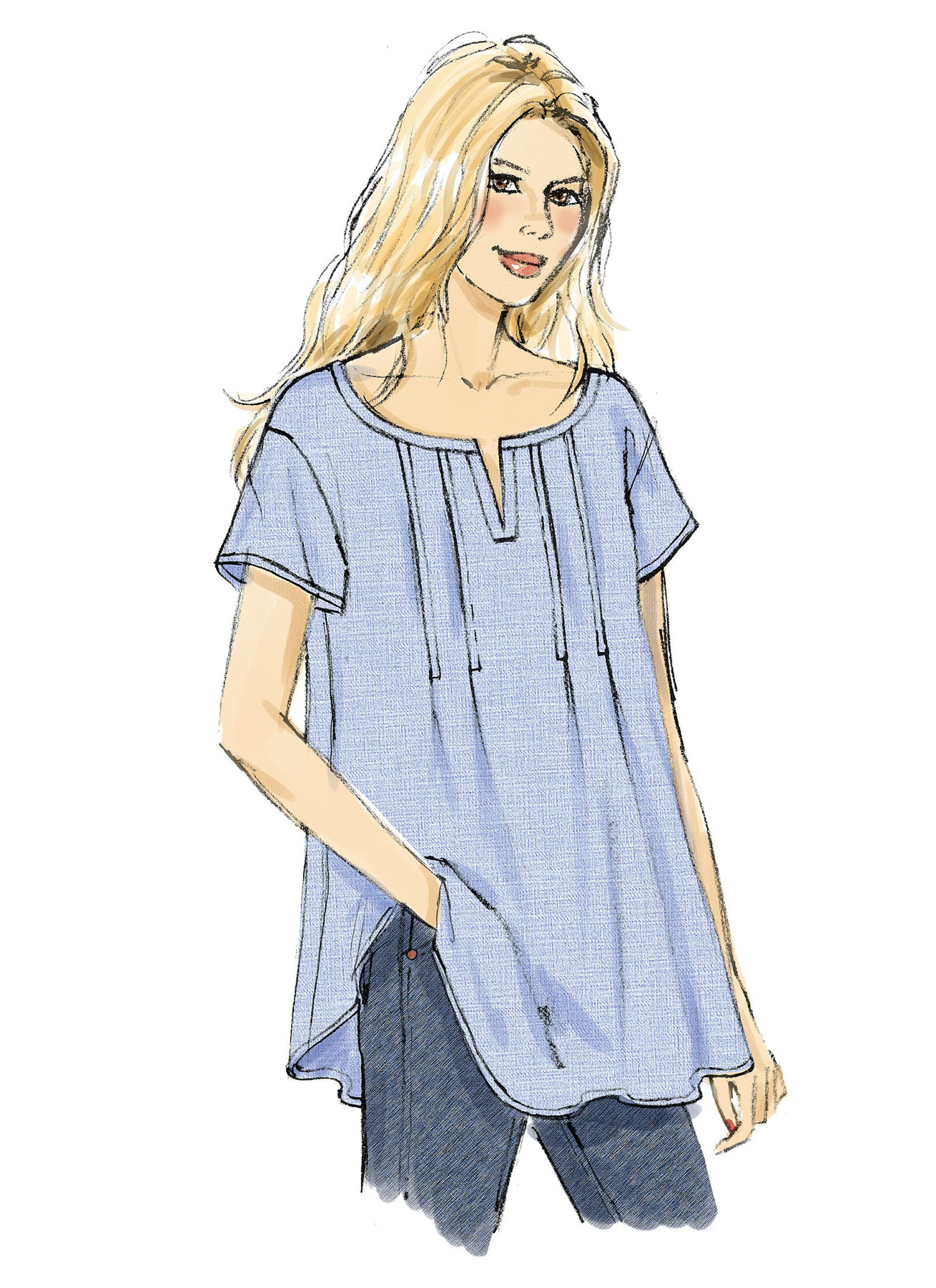 Butterick Sewing Pattern Misses' Front-Tuck Tops (PDF) 5 Butterick Sewing Pattern Misses' Front-Tuck Tops (PDF)