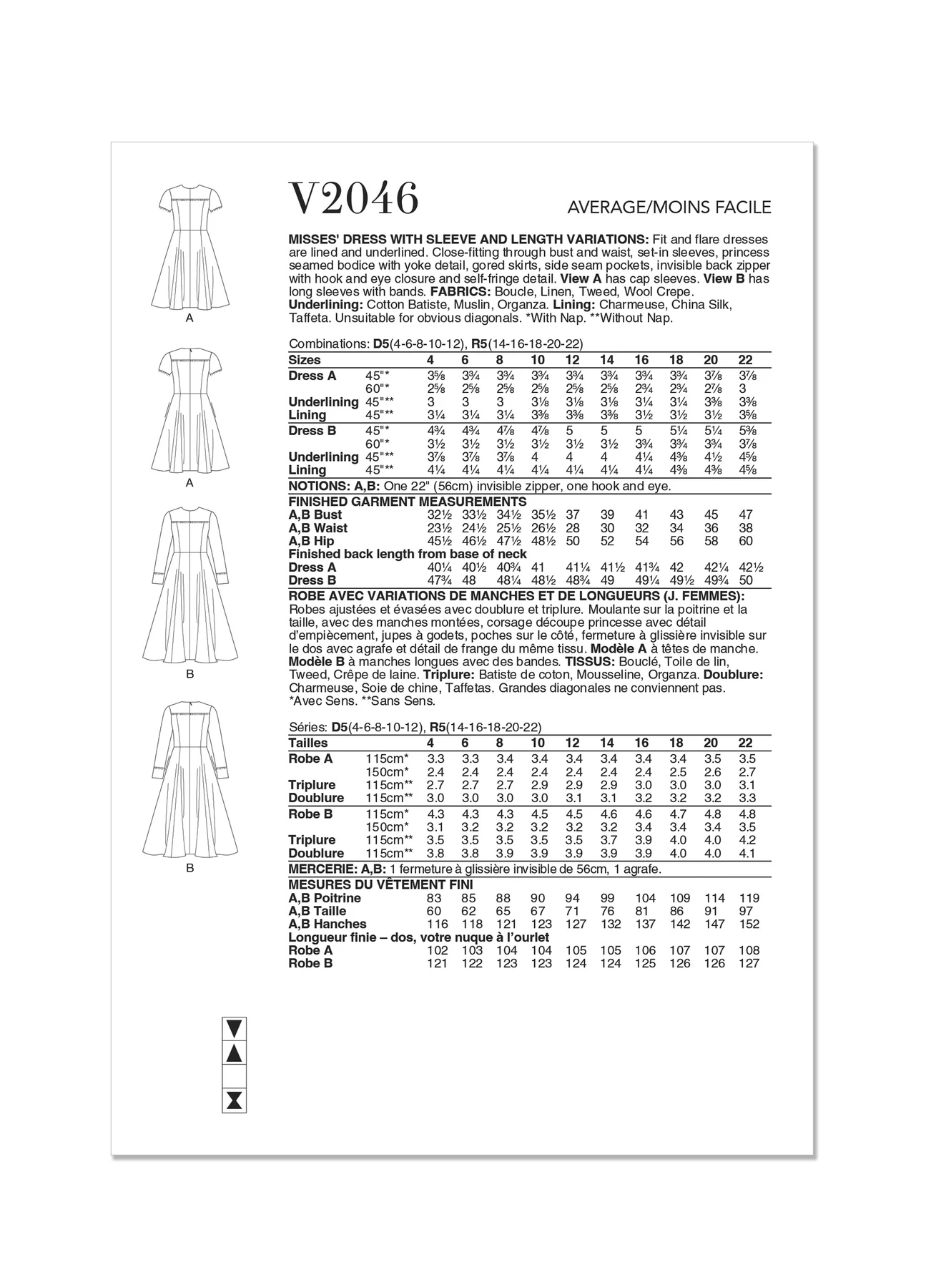 Vogue Patterns Misses' Dress with Sleeve and Length Variations (PDF) 7 Vogue Patterns Misses' Dress with Sleeve and Length Variations (PDF)