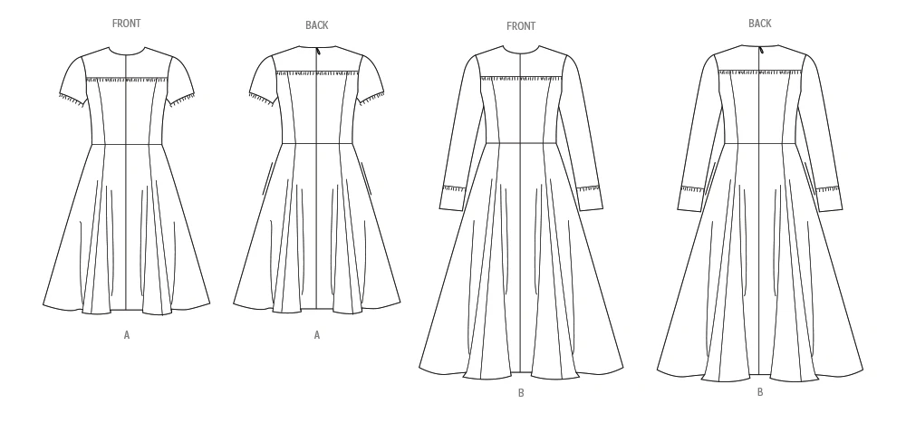 Vogue Patterns Misses' Dress with Sleeve and Length Variations (PDF) 8 Vogue Patterns Misses' Dress with Sleeve and Length Variations (PDF)