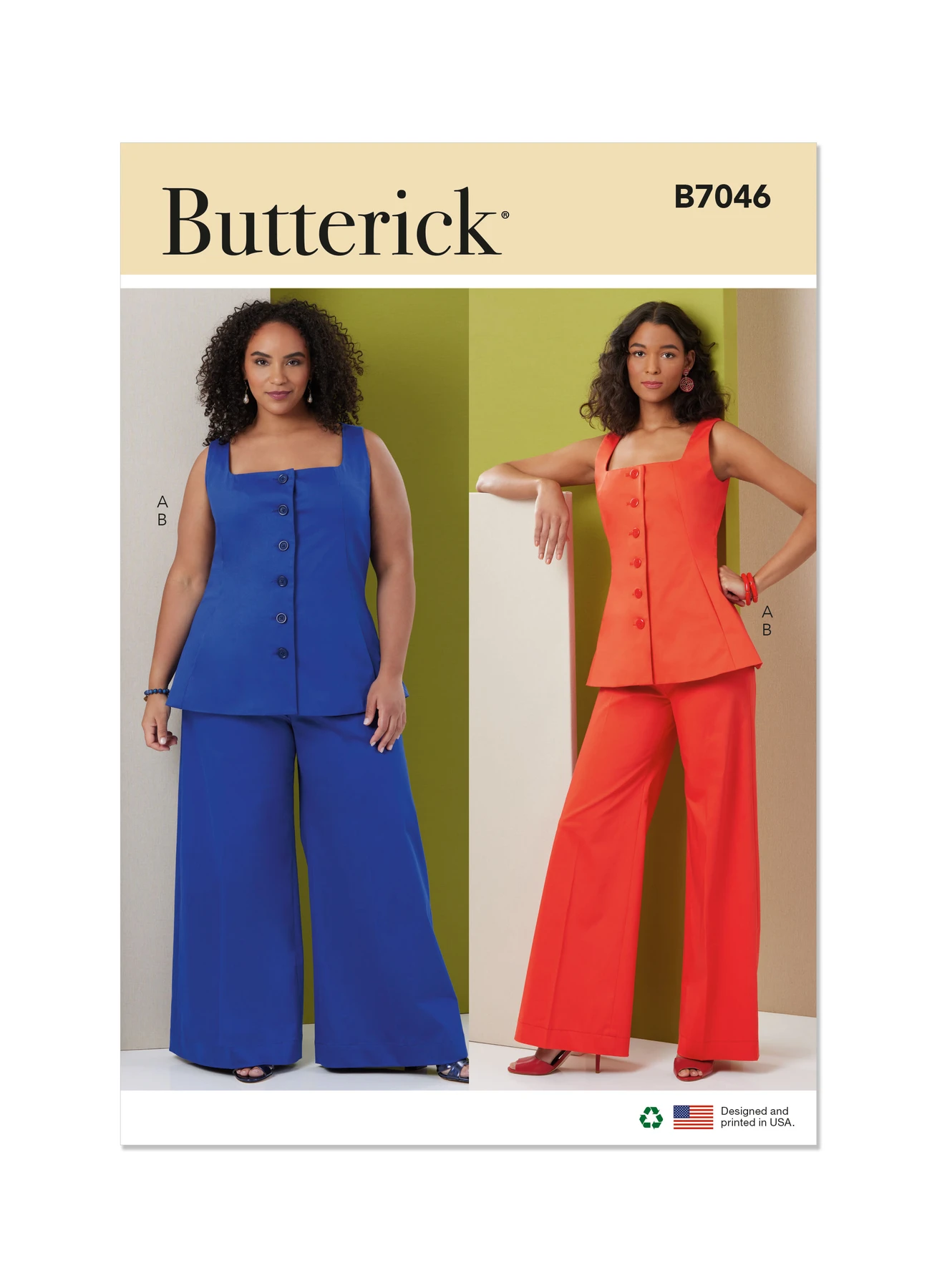 Butterick Sewing Pattern Misses' and Women's Top and Pants (PDF) 1 Butterick Sewing Pattern Misses' and Women's Top and Pants (PDF)